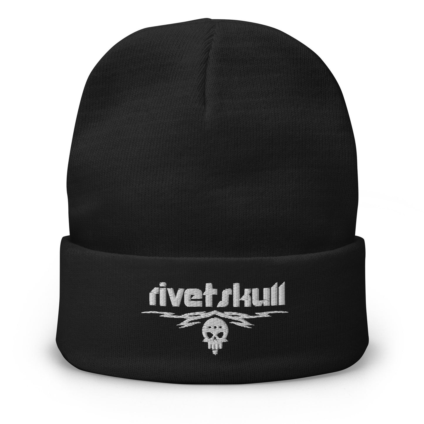 RivetSkull Embroidered Beanie