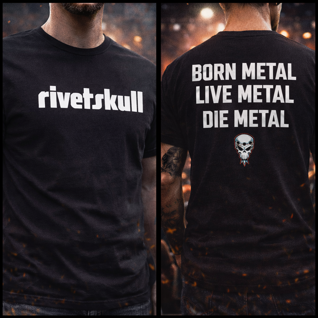 RivetSkull "Born Metal" Tee